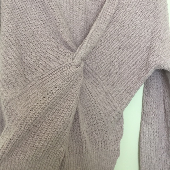 NWOT Express twist front shaker knit soft sweater - Picture 4 of 5